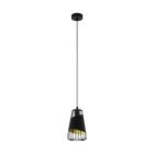 Lampada a sospensione nera metallo, Joost