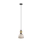 Lampada a sospensione in nichel metallo, Alain