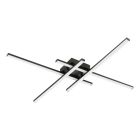 Plafoniera nera in plastica, Vidya, 20W, 4000K LED, dimmer in 3 fasi