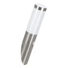 Applique da esterno con sensore di movimento argenta in plastica, Carlein, IP44