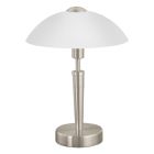 Lampada da tavolo in nichel in vetro, Miam, controllo touch