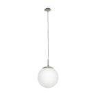 Lampada a sospensione in nichel in vetro, Dave