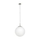 Lampada a sospensione in nichel in vetro, Dave