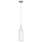 Lampada a sospensione in nichel in vetro, Ciuda