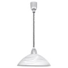 Lampada a sospensione bianca in vetro, Brandon