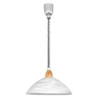 Lampada a sospensione bianca in vetro, Brandon