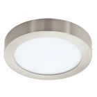 Plafoniera smart in nichel in plastica, Geraldo, 16,5W, bianco regolabile tra caldo e freddo LED, IP44