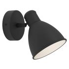 Applique per bagno nera in acciaio, Priscilla, IP44