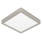 Plafoniera in nichel in plastica, Geraldo, 17W, 3000K LED