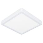 Lampada da soffitto da bagno bianca in plastica, Geraldo, 17W, 3000K LED, IP44
