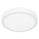 Lampada da soffitto da bagno bianca in plastica, Geraldo, 17W, 3000K LED, IP44