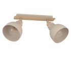 Faretto da soffitto beige in alluminio, Andy