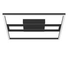 Plafoniera smart nera in alluminio, Cecilia, 21W, bianco regolabile tra caldo e freddo LED