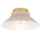 Lampada da soffitto beige in legno, Lucy