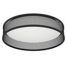 Plafoniera nera in acciaio, Jolene, 20W, 3000K LED
