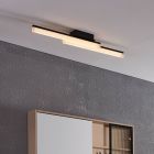 Lampada da soffitto da bagno nera in alluminio, Michelle, 11W, 3000K LED, IP44