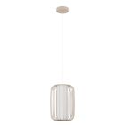 Lampada a sospensione beige in alluminio, Safira