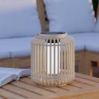 Lampada da tavolo solare marrone in legno, Hanin, 3,3W, 4000K LED, IP44, con interruttore