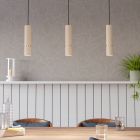 Lampada a sospensione beige in acciaio, Vahid