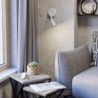 Applique da parete bianca in plastica, Obbe, 3,8W, 3000K LED, con interruttore