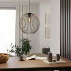 Lampada a sospensione in rame in acciaio, Aage