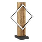 Lampada da tavolo legno design, Annebel, 13W, 3000K LED, con interruttore