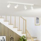 Plafoniera smart bianca in alluminio, Mayke, 3,7W, RGBW LED