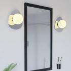 Applique da parete cromata in acciaio, Cornee, 4,2W, 2700K LED, IP44