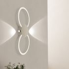 Applique da parete marrone in alluminio, Vixa, 20W, 3000K LED
