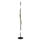 Lampada da terra in ottone in plastica, Cunera, 20W, bianco regolabile tra caldo e freddo LED, dimmer in 3 fasi