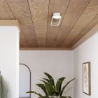 Lampada da soffitto bianca in acciaio, Constance, 24W, white switch LED