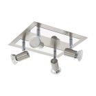 Faretto da soffitto cromato in acciaio, Tjisse