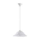 Lampada a sospensione bianca in vetro, Anouar