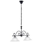 Lampada a sospensione bianca in vetro, Tesse