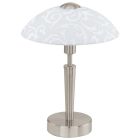 Lampada da tavolo in nichel in acciaio, Adi, controllo touch