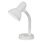 Lampada da scrivania bianca in plastica, Granza, con interruttore