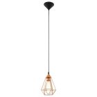 Lampada a sospensione in rame metallo, Costel