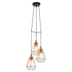 Lampada a sospensione in rame metallo, Costel