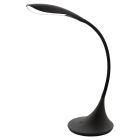 Lampada da scrivania nera in plastica, Lovisa, 5W, 3000K LED, controllo touch