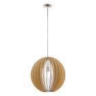 Lampada a sospensione legno rustica, Bergama