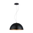 Lampada a sospensione semisfera in rame metallo, Geneva