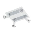Faretto da soffitto cromato in acciaio, Tisha