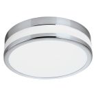 Lampada da soffitto cromata in vetro, Anand, 11W, 3000K LED, IP44