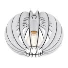 Lampada da soffitto bianca in legno, Kiran