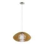 Lampada a sospensione legno rustica, Bergama