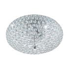 Lampada da soffitto cromata in vetro, Annamarie