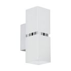 Lampada da parete up down cromata metallo, Annely