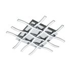 Lampada da soffitto cromata in acciaio, Arantxa, 36W, 3000K LED