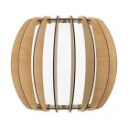 Applique da parete crema in legno, Kiran