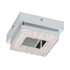 Applique da parete cromata in plastica, Arjo, 4W, 3000K LED